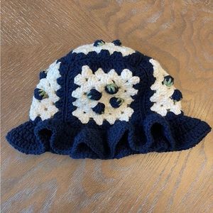 🫐💙Blueberry granny square bucket hat💙🫐